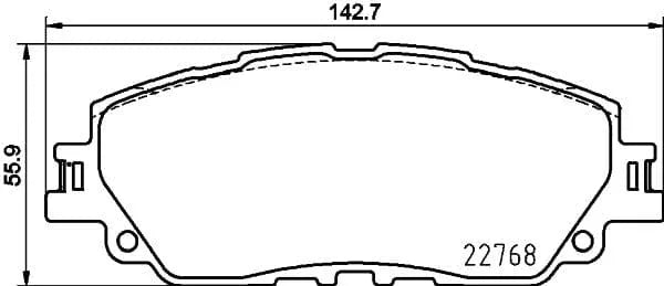 Mintex Brake Pads Full Set Of 4 Front MDB4050 - image 3