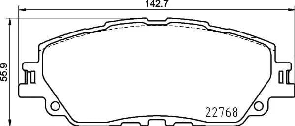 Mintex Brake Pads Full Set Of 4 Front MDB4050 - image 4