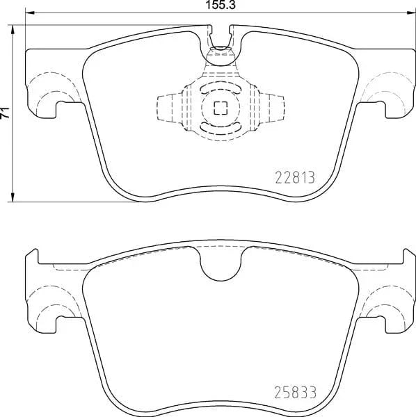 Mintex Brake Pads Full Set Of 4 Front MDB4053MX - image 3