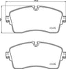 Mintex Brake Pads Full Set Of 4 Front MDB4068 thumbnail