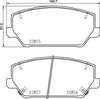 Mintex Brake Pads Full Set Of 4 Front MDB4081 thumbnail