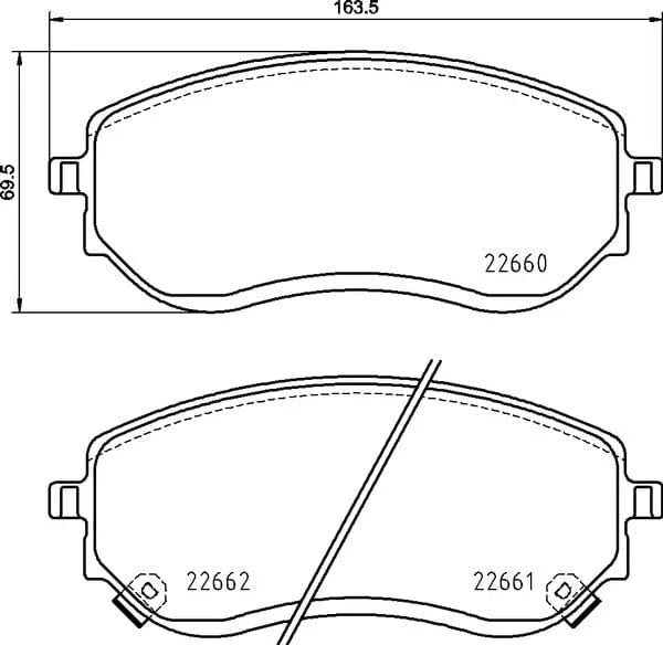 Mintex Brake Pads Full Set Of 4 Front MDB4082 - image 4