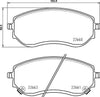 Mintex Brake Pads Full Set Of 4 Front MDB4082 thumbnail