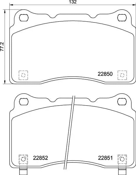 Mintex Brake Pads Full Set Of 4 Front MDB4091 - image 3