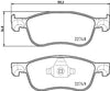 Mintex Brake Pads Full Set Of 4 Front MDB4104 thumbnail