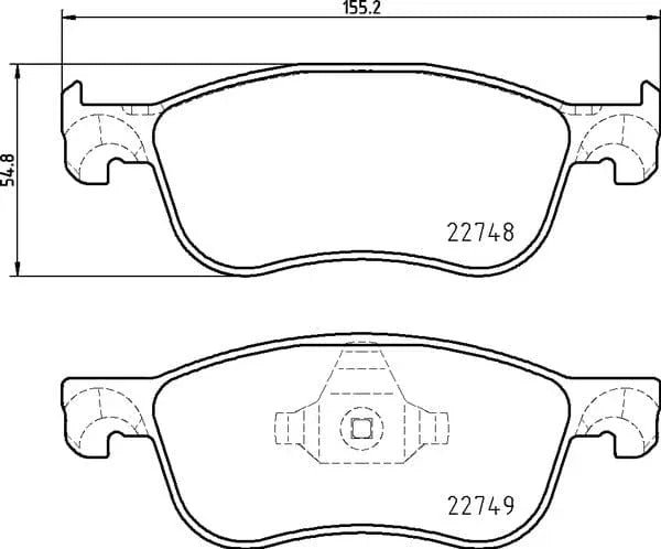Mintex Brake Pads Full Set Of 4 Front MDB4104 - image 4