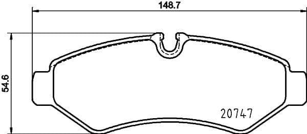 Mintex Brake Pads Set Brake Pads Full Set Of 4 Rear MDB4191MX - image 3