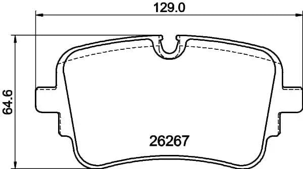 Mintex Brake Pads Set Brake Pads Full Set Of 4 Rear MDB4281 - image 3