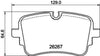 Mintex Brake Pads Set Brake Pads Full Set Of 4 Rear MDB4281 thumbnail