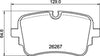 Mintex Brake Pads Set Brake Pads Full Set Of 4 Rear MDB4281 thumbnail