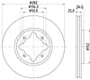 Mintex Brake Discs Front Vented Set Of 2 MDC1001 282mm thumbnail