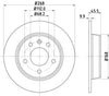 Mintex Brake Discs Rear Solid Set Of 2 MDC1018C 268mm thumbnail