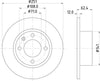 Mintex Brake Discs Rear Solid Set Of 2 MDC1033 251mm thumbnail