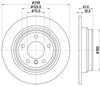 Mintex Brake Discs Rear Solid Set Of 2 MDC1061 298mm thumbnail