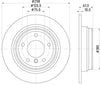 Mintex Brake Discs Rear Solid Set Of 2 MDC1061 298mm thumbnail