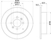 Mintex Brake Discs Rear Solid Set Of 2 MDC1063 290mm thumbnail
