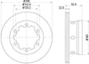 Mintex Brake Discs Rear Vented Set Of 2 MDC1079 285mm thumbnail