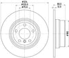 Mintex Brake Discs Rear Solid Set Of 2 MDC1130 324mm thumbnail