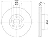 Mintex Brake Discs Front Vented Set Of 2 MDC1220 281mm thumbnail
