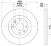 Mintex Brake Discs Front Vented Set Of 2 MDC1288 305mm thumbnail