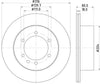 Mintex Brake Discs Rear Vented Set Of 2 MDC1298 316mm thumbnail