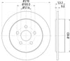 Mintex Brake Discs Rear Solid Set Of 2 MDC1330 270mm thumbnail