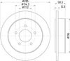 Mintex Brake Discs Rear Solid Set Of 2 MDC1335 285mm thumbnail