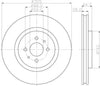Mintex Brake Discs Front Vented Set Of 2 MDC1357 305mm thumbnail