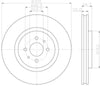 Mintex Brake Discs Front Vented Set Of 2 MDC1357 305mm thumbnail