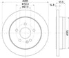 Mintex Brake Discs Rear Solid Set Of 2 MDC1360 285mm thumbnail