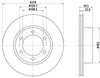 Mintex Brake Discs Front Vented Set Of 2 MDC1375 319mm thumbnail