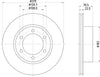 Mintex Brake Discs Front Vented Set Of 2 MDC1375 319mm thumbnail