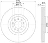 Mintex Brake Discs Front Vented Set Of 2 MDC1381 312mm thumbnail
