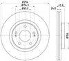 Mintex Brake Discs Front Vented Set Of 2 MDC1385 294mm thumbnail