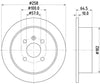 Mintex Brake Discs Rear Solid Set Of 2 MDC1389 258mm thumbnail