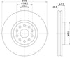Mintex Brake Discs Front Vented Set Of 2 MDC1393 310mm thumbnail