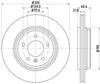 Mintex Brake Discs Rear Vented Set Of 2 MDC1404 320mm thumbnail