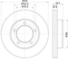 Mintex Brake Discs Front Vented Set Of 2 MDC1407 313mm thumbnail