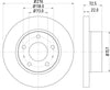 Mintex Brake Discs Front Solid Set Of 2 MDC1438 276mm thumbnail