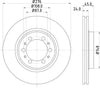 Mintex Brake Discs Front Vented Set Of 2 MDC1473 276mm thumbnail