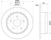 Mintex Brake Discs Rear Solid Set Of 2 MDC1489 305mm thumbnail