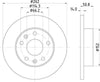 Mintex Brake Discs Front Solid Set Of 2 MDC1531 262mm thumbnail