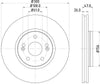 Mintex Brake Discs Front Vented Set Of 2 MDC1535 300mm thumbnail