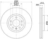 Mintex Brake Discs Front Vented Set Of 2 MDC1557 302mm thumbnail