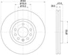 Mintex Brake Discs Front Vented Set Of 2 MDC1557 302mm thumbnail