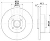 Mintex Brake Discs Rear Solid Set Of 2 MDC1566 274mm thumbnail