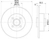 Mintex Brake Discs Rear Solid Set Of 2 MDC1566 274mm thumbnail