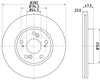 Mintex Brake Discs Front Vented Set Of 2 MDC1567 282mm thumbnail