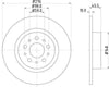 Mintex Brake Discs Rear Solid Set Of 2 MDC1593 276mm thumbnail