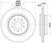 Mintex Brake Discs Rear Vented Set Of 2 MDC1615C 308mm thumbnail